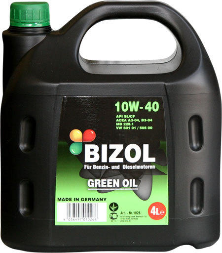 Моторное масло Bizol Green Oil 10W-40 4л